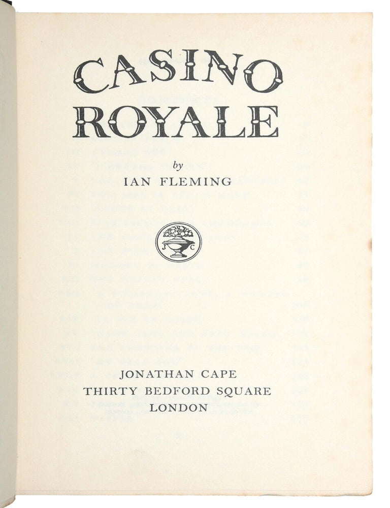 Casino Royale (Inscribed first edition)