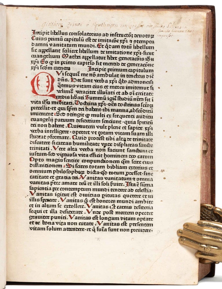 Imitatio Christi [bound with a collection of other early tracts]