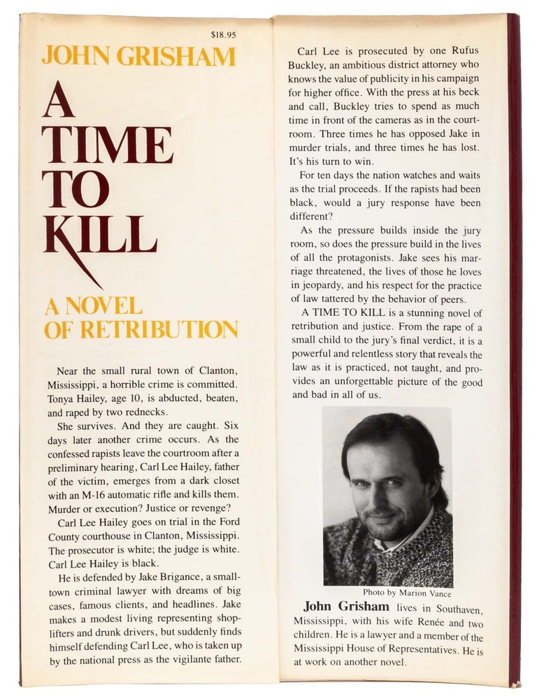 A Time to Kill (Signed first edition)