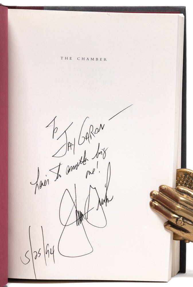 The Chamber (Presentation copy to Grisham's literary agent)