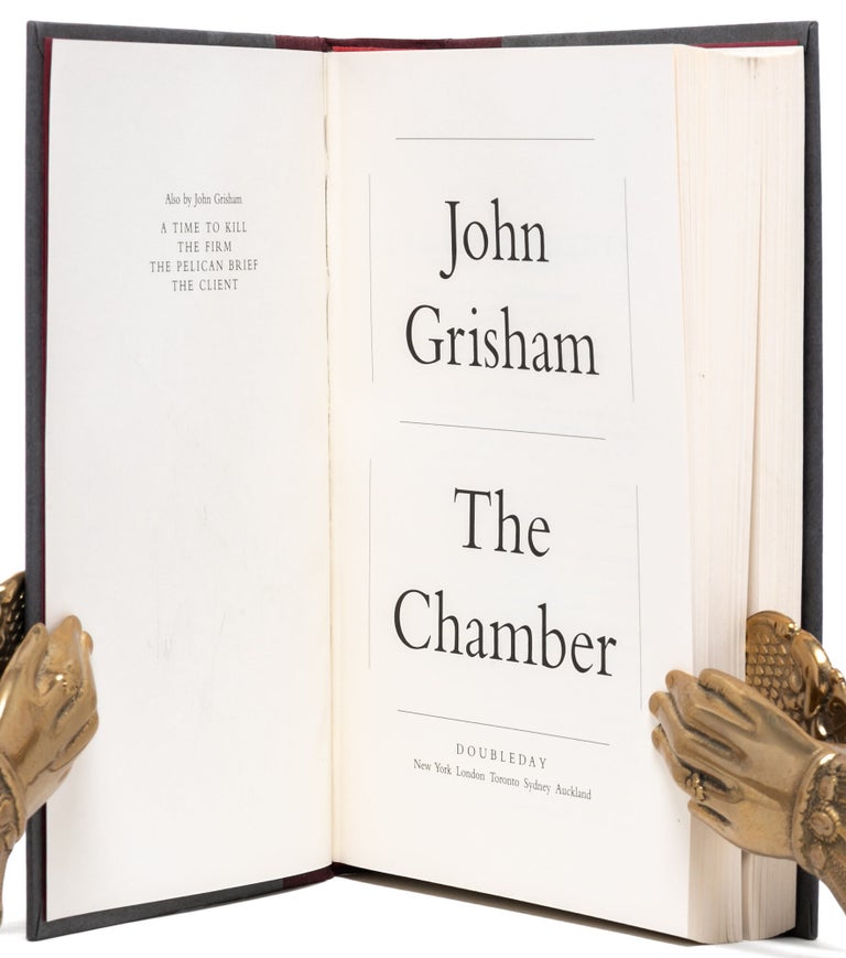 The Chamber (Presentation copy to Grisham's literary agent)