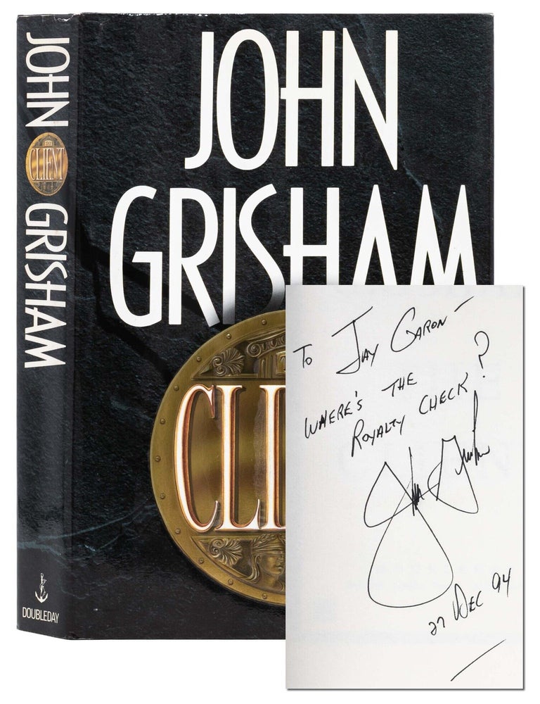 The Client (Inscribed to Grisham's literary agent