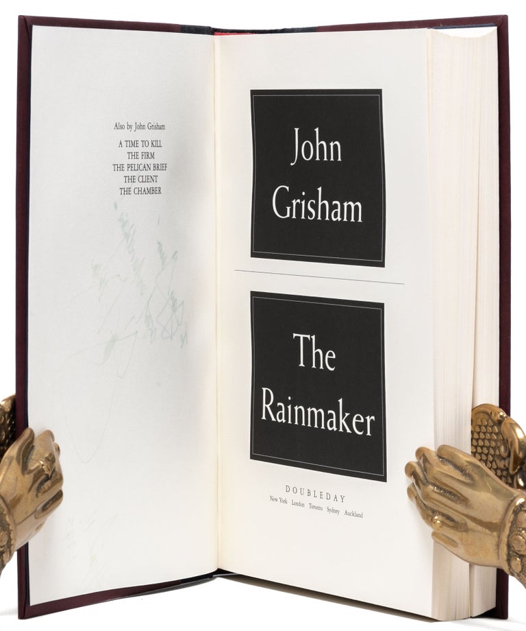 The Rainmaker (Presentation copy to Grisham's literary agent)