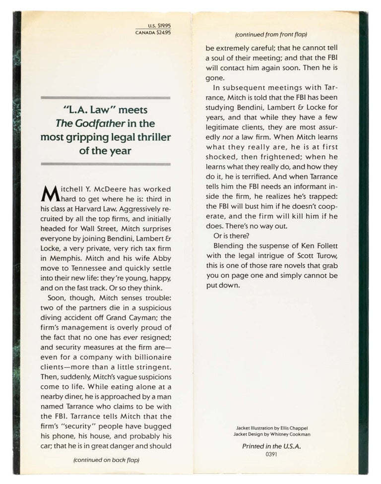 The Firm (Presentation copy to Grisham's literary agent)