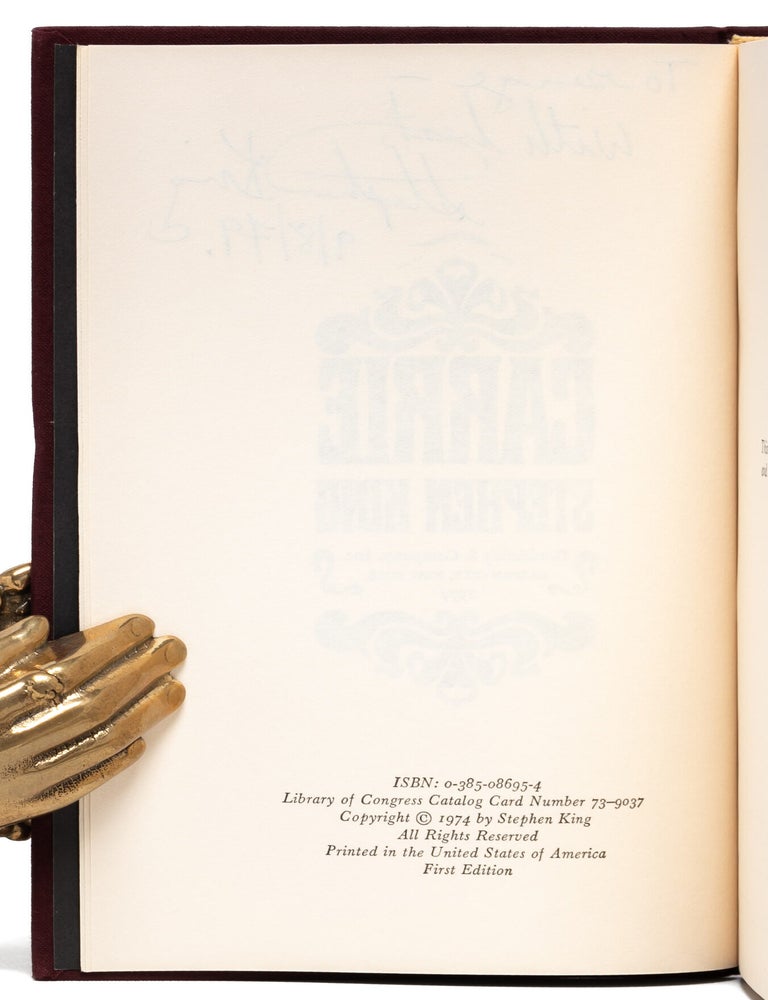 Carrie (Inscribed first edition)
