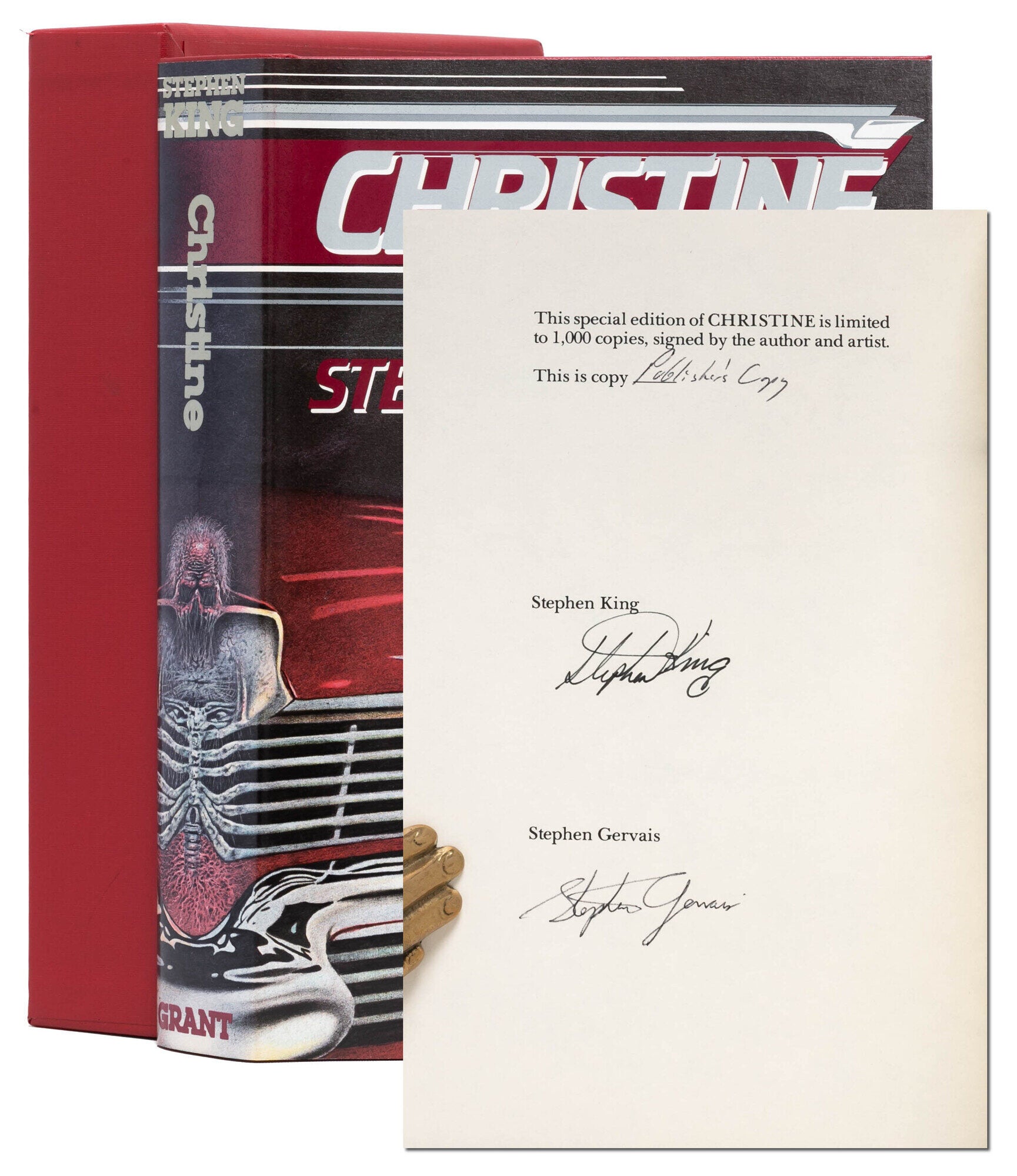 (Item #8213) Christine (Signed limited edition). Stephen King.