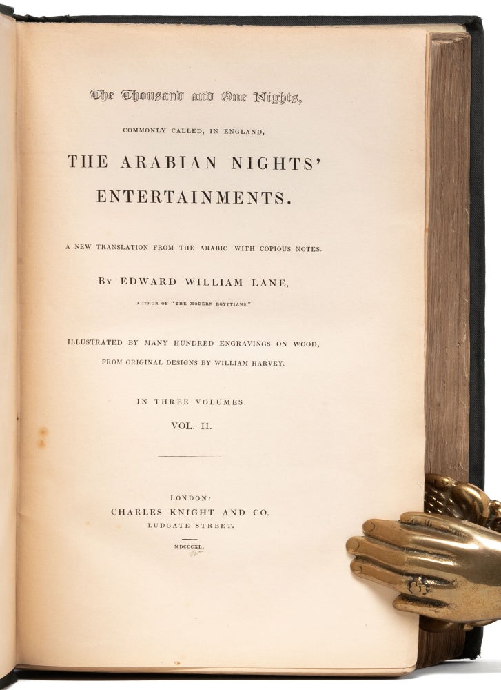 The Thousand and One Nights, commonly called...the Arabian Nights' Entertainments (in 3 vols.)