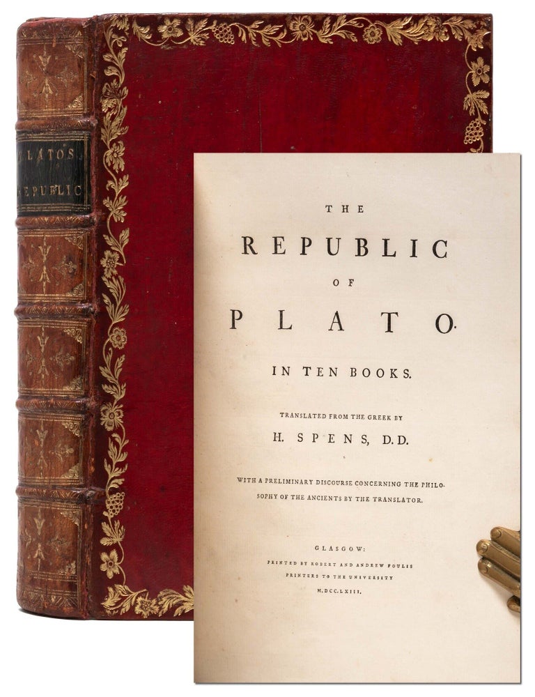 The Republic of Plato (Bound by the Foulis Press Bindery