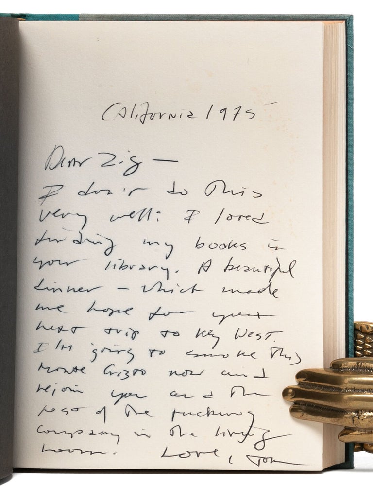 Ninety-Two in the Shade (Inscribed to McGuane's literary agent)