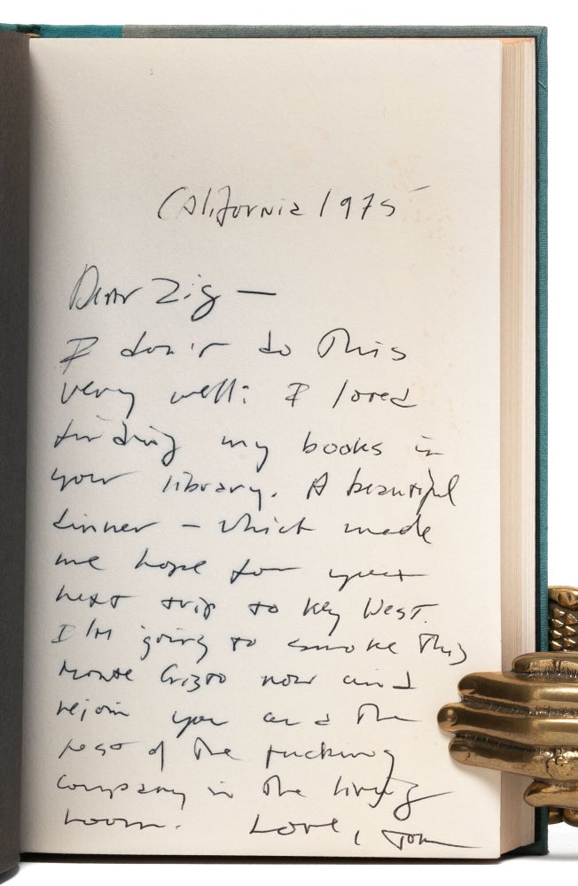 Ninety-Two in the Shade (Inscribed to McGuane's literary agent)