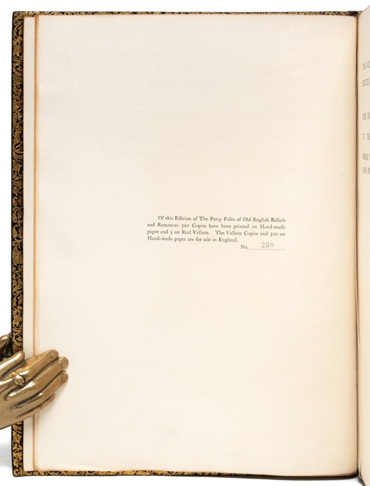 The Percy Folio of Old English Ballads and Romances (in 4 vols.)