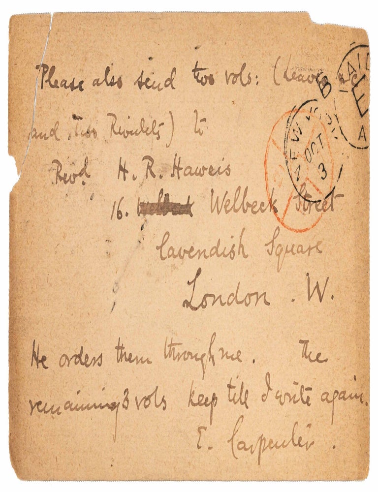 Leaves of Grass [with:] Two Rivulets (Signed and inscribed)