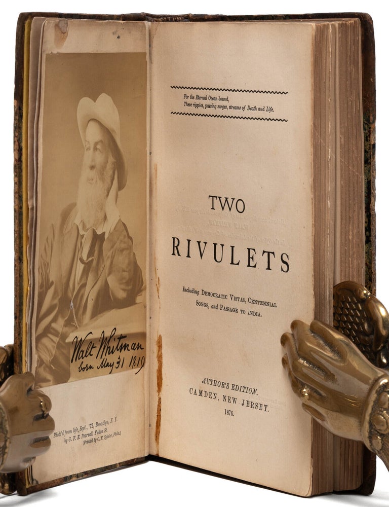Leaves of Grass [with:] Two Rivulets (Signed and inscribed)