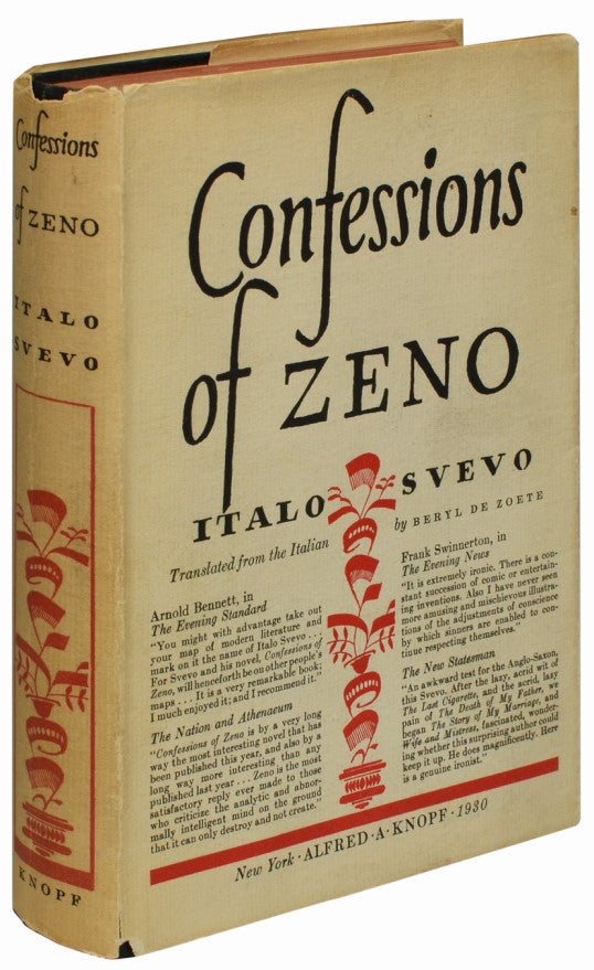 (Item #851) Confessions of Zeno. Italo Svevo, Aron Ettore Schmitz.