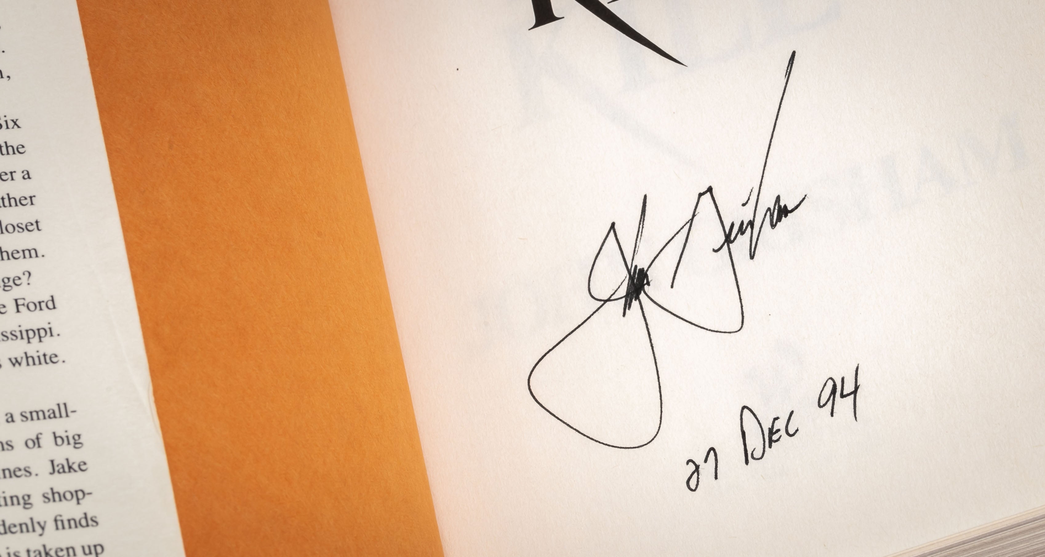 Highlight Image for A Time to Kill (Signed first edition